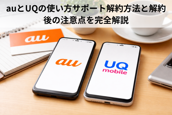 auとUQの使い方サポート解約方法と解約後の注意点を完全解説