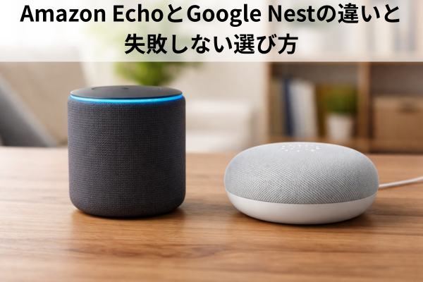 Amazon EchoとGoogle Nestの違いと失敗しない選び方
