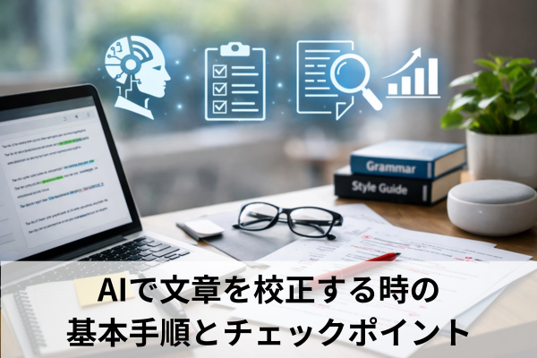 AIで文章を校正する時の基本手順とチェックポイント