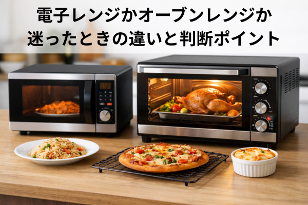 電子レンジかオーブンレンジか迷ったときの違いと判断ポイント