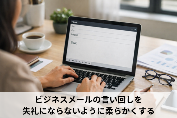 ビジネスメールの言い回しを失礼にならないように柔らかくする