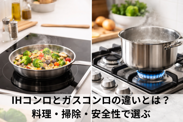 IHコンロとガスコンロの違いとは？料理・掃除・安全性で選ぶ