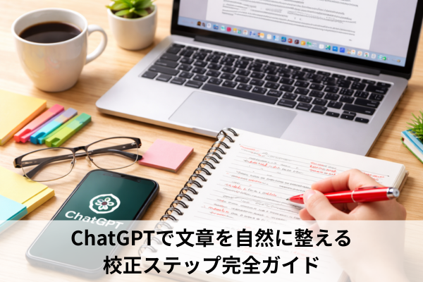 ChatGPTで文章を自然に整える校正ステップ完全ガイド