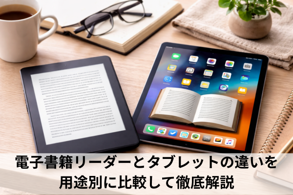 電子書籍リーダーとタブレットの違いを用途別に比較して徹底解説