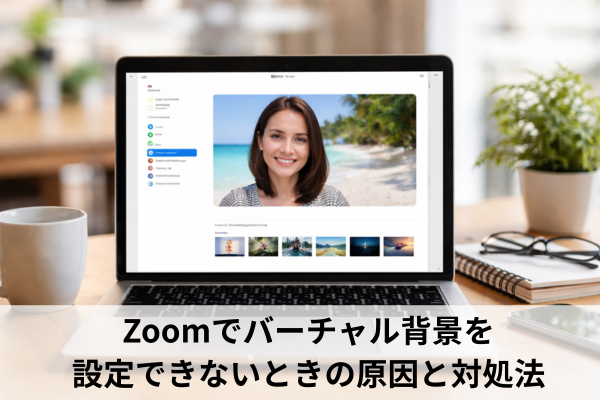 Zoomでバーチャル背景を設定できないときの原因と対処法