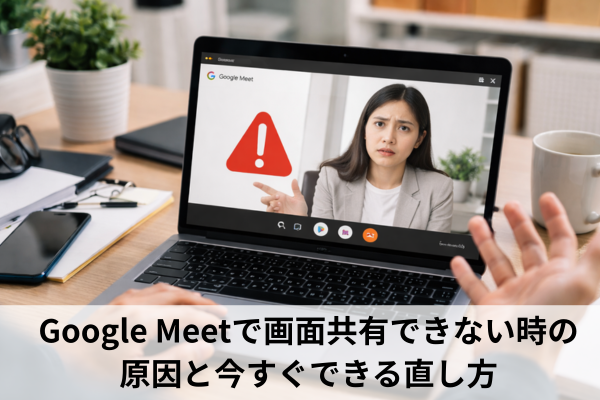 Google Meetで画面共有できない時の原因と今すぐできる直し方