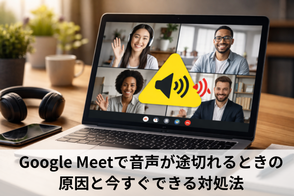 Google Meetで音声が途切れるときの原因と今すぐできる対処法