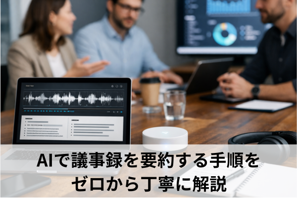 AIで議事録を要約する手順をゼロから丁寧に解説