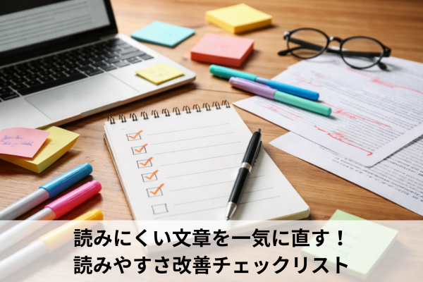 読みにくい文章を一気に直す！読みやすさ改善チェックリスト