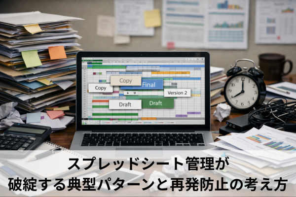 スプレッドシート管理が破綻する典型パターンと再発防止の考え方