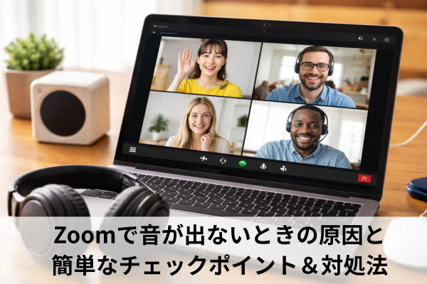Zoomで音が出ないときの原因と簡単なチェックポイント＆対処法