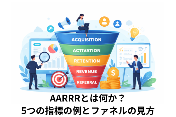 AARRRとは何か？5つの指標の例とファネルの見方