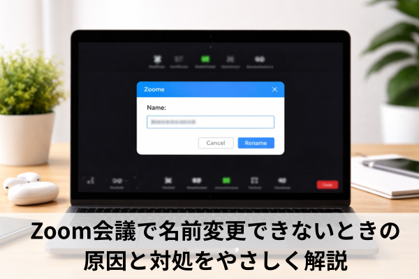 Zoom会議で名前変更できないときの原因と対処をやさしく解説