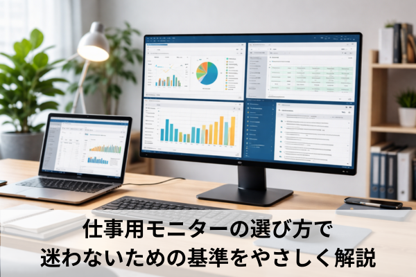 仕事用モニターの選び方で迷わないための基準をやさしく解説