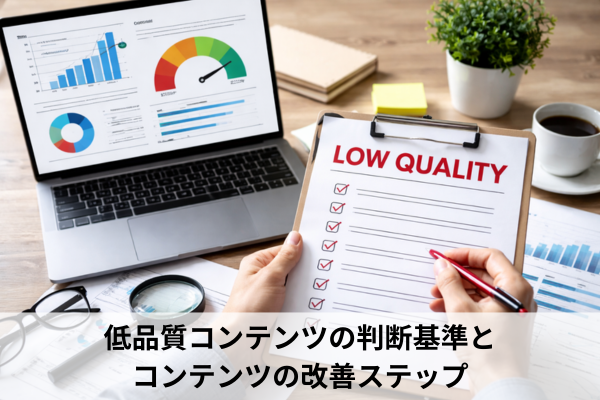 低品質コンテンツの判断基準とコンテンツの改善ステップ