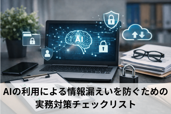 AIの利用による情報漏えいを防ぐための実務対策チェックリスト