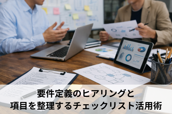 要件定義のヒアリングと項目を整理するチェックリスト活用術