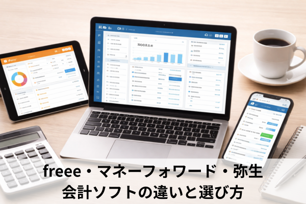 freee・マネーフォワード・弥生｜会計ソフトの違いと選び方
