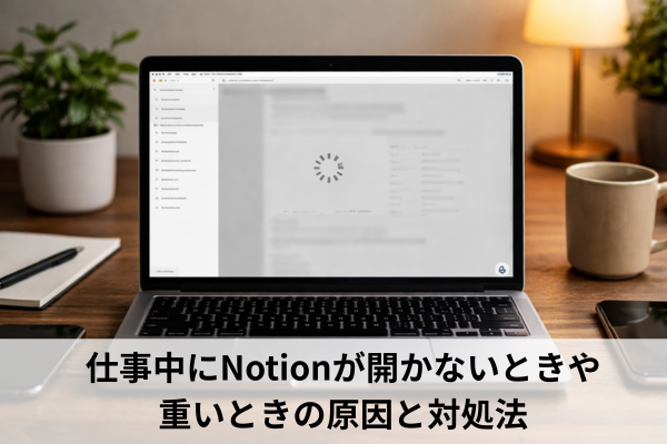 仕事中にNotionが開かないときや重いときの原因と対処法