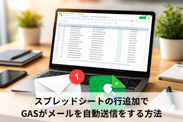 スプレッドシートの行追加でGASがメールを自動送信をする方法
