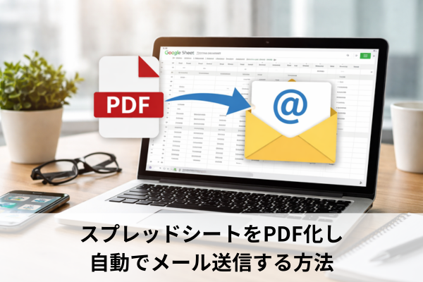 スプレッドシートをPDF化し自動でメール送信する方法