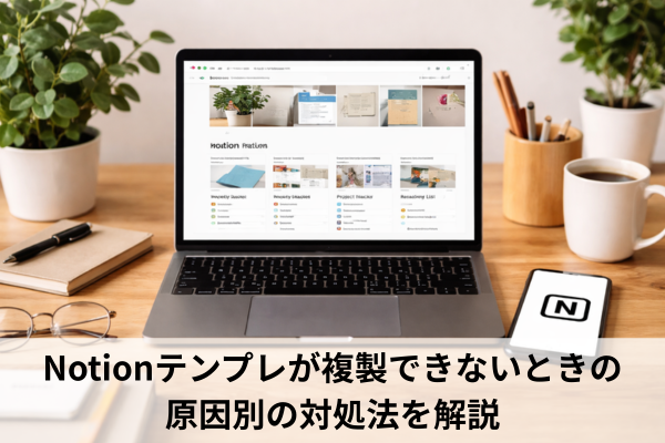 Notionテンプレが複製できないときの原因別の対処法を解説