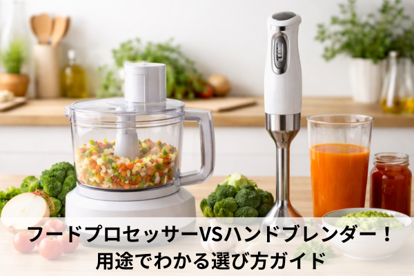 フードプロセッサーVSハンドブレンダー！用途でわかる選び方ガイド