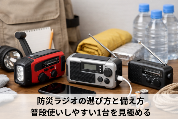 防災ラジオの選び方と備え方｜普段使いしやすい1台を見極める