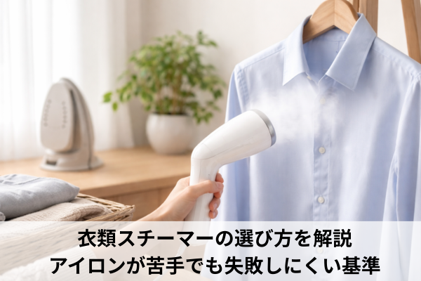 衣類スチーマーの選び方を解説｜アイロンが苦手でも失敗しにくい基準