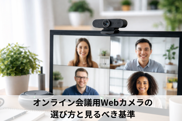 オンライン会議用Webカメラの選び方と見るべき基準