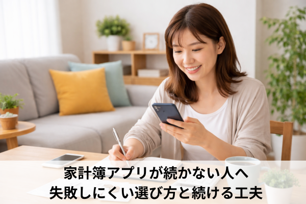 家計簿アプリが続かない人へ｜失敗しにくい選び方と続ける工夫