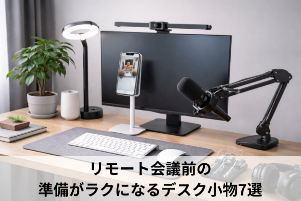 リモート会議前の準備がラクになるデスク小物7選