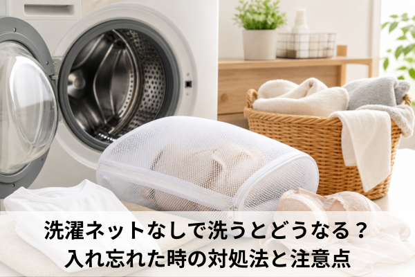 洗濯ネットなしで洗うとどうなる？入れ忘れた時の対処法と注意点