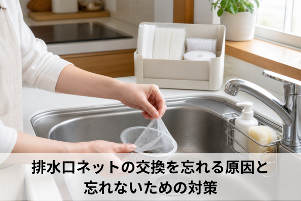 排水口ネットの交換を忘れる原因と忘れないための対策